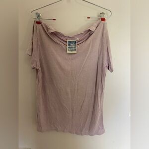 Jungmaven lavender Scoop Neck Short Sleeve Tee